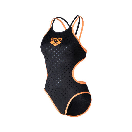 Vente Privée Arena Mai 2025 - WOMEN'S ARENA ONE SWIMSUIT DOUBLE CROSS BLACK-NESPOLA-BLACK | Les4Nages