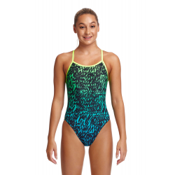 Funkita Fille (8-14 ans) Spraying Alive - Single Strap - Maillot de bain Natation Fille Flying Start Collection