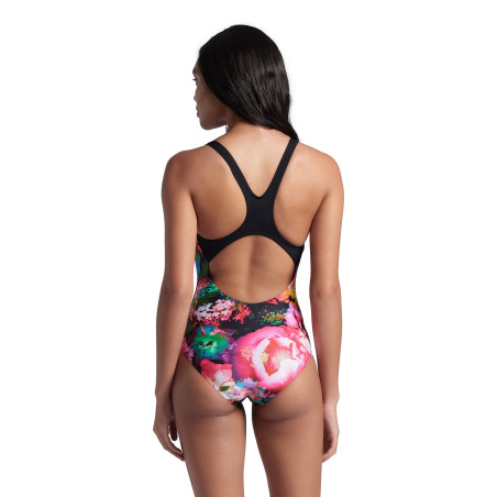  WOMEN'S ARENA ROSELAND SWIMSUIT SWIM PRO BLACK MULTI | Les4Nages