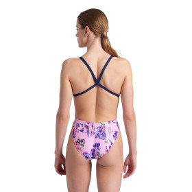 Vente Privée Arena Mai 2025 - WOMEN'S ARENA ROSE TEXTURE SWIMSUIT XCRO MULTI PINK-NAVY