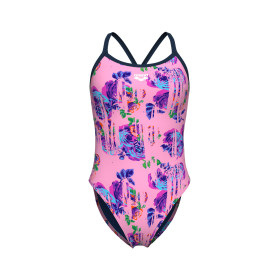 Vente Privée Arena Mai 2025 - WOMEN'S ARENA ROSE TEXTURE SWIMSUIT XCRO MULTI PINK-NAVY