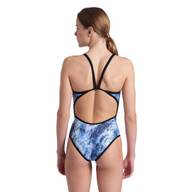 Vente Privée Arena Mai 2025 - WOMEN'S ARENA PACIFIC SWIMSUIT SUPER FLY BLACK-BLUE MULTI