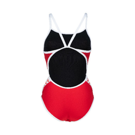 Vente Privée Arena Mai 2025 - WOMEN'S ARENA ICONS SUPER FLY BACK SOLID RED-WHITE | Les4Nages
