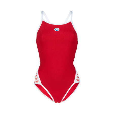 Vente Privée Arena Mai 2025 - WOMEN'S ARENA ICONS SUPER FLY BACK SOLID RED-WHITE | Les4Nages