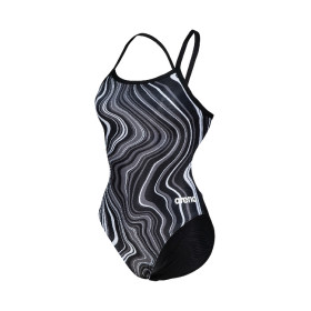Vente Privée Arena Mai 2025 - WOMEN'S SWIMSUIT CHALLENGE BACK MARBLED BLACK-BLACK MULTI