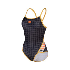 Vente Privée Arena Mai 2025 - WOMEN'S ARENA 50TH SWIMSUIT SUPER FLY BA BLACK MULTI-GOLD