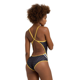 Vente Privée Arena Mai 2025 - WOMEN'S ARENA 50TH SWIMSUIT SUPER FLY BA BLACK MULTI-GOLD