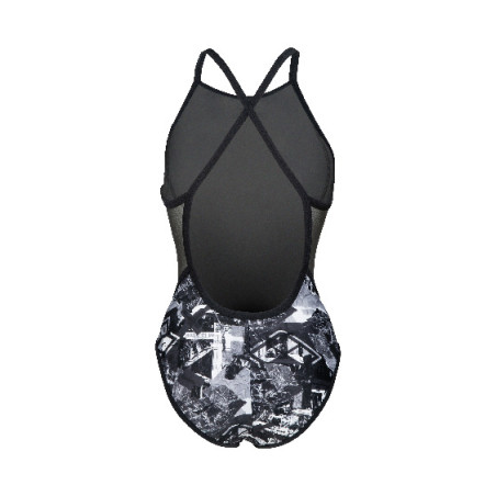 Vente Privée Arena Mai 2025 - WOMEN'S ARENA ICONS SWIMSUIT FAST BACK A MULTI -ASPHALT-BLACK | Les4Nages