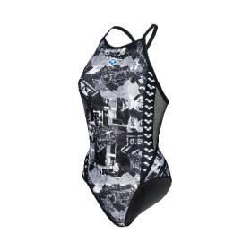 Vente Privée Arena Mai 2025 - WOMEN'S ARENA ICONS SWIMSUIT FAST BACK A MULTI -ASPHALT-BLACK