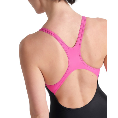 Vente Privée Arena Mai 2025 - WOMEN'S SWIMSUIT SWIM PRO BACK GRAPHIC BLACK-FREAK ROSE | Les4Nages