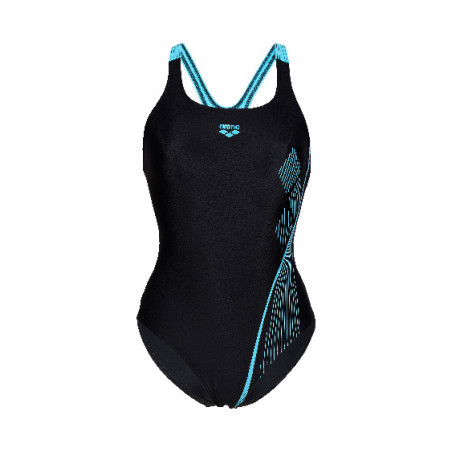 Vente Privée Arena Mai 2025 - WOMEN'S SWIMSUIT SWIM PRO BACK GRAPHIC BLACK-MARTINICA | Les4Nages