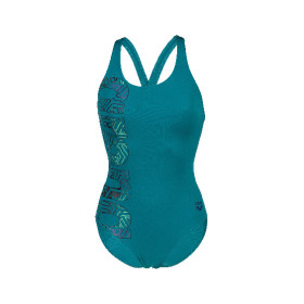 Vente Privée Arena Mai 2025 - WOMEN'S ARENA KIKKO PRO SWIMSUIT V BACK GREEN LAKE/NAVY