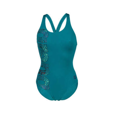 Vente Privée Arena Mai 2025 - WOMEN'S ARENA KIKKO PRO SWIMSUIT V BACK GREEN LAKE/NAVY | Les4Nages