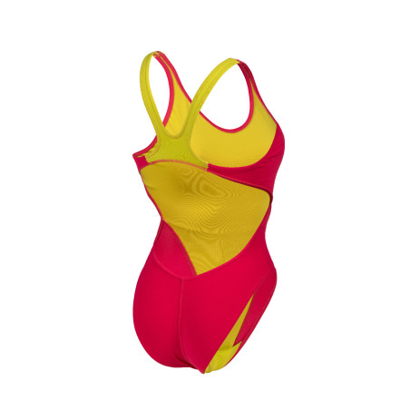 Vente Privée Arena Mai 2025 - WOMEN'S TEAM SWIMSUIT SWIM TECH SOLID FREAK ROSE-SOFT GREEN | Les4Nages