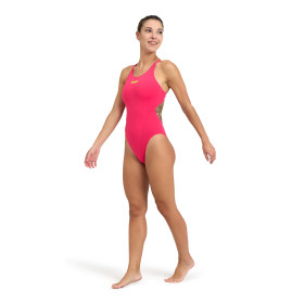 Vente Privée Arena Mai 2025 - WOMEN'S TEAM SWIMSUIT SWIM TECH SOLID FREAK ROSE-SOFT GREEN