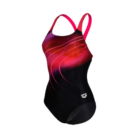Vente Privée Arena Mai 2025 - WOMEN'S SWIMSUIT SWIM PRO BACK PLACEMENT BLACK-FREAK ROSE | Les4Nages