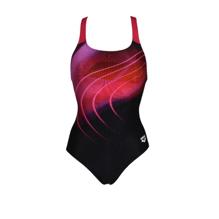 Vente Privée Arena Mai 2025 - WOMEN'S SWIMSUIT SWIM PRO BACK PLACEMENT BLACK-FREAK ROSE | Les4Nages