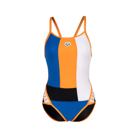 Vente Privée Arena Mai 2025 - WOMEN'S ARENA ICONS SWIMSUIT SUPER FLY B BLACK-WHITE-NESPOLA | Les4Nages