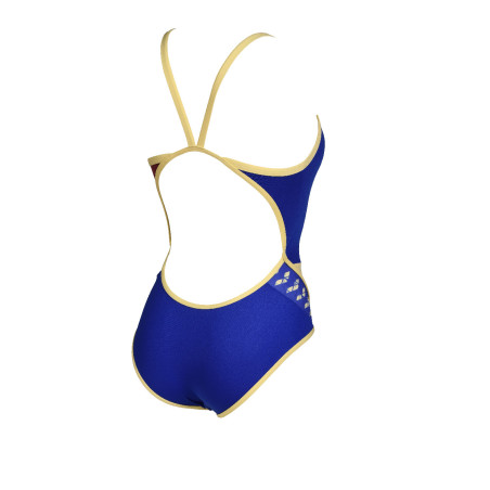 Vente Privée Arena Mai 2025 - WOMEN'S ARENA ICONS SWIMSUIT SUPER FLY B NEON BLUE-BUTTER-BURGUNDY | Les4Nages