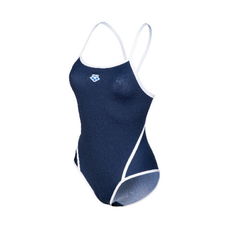 Vente Privée Arena Mai 2025 - WOMEN'S ARENA ICONS SWIMSUIT SUPER FREE NAVY-WHITE | Les4Nages