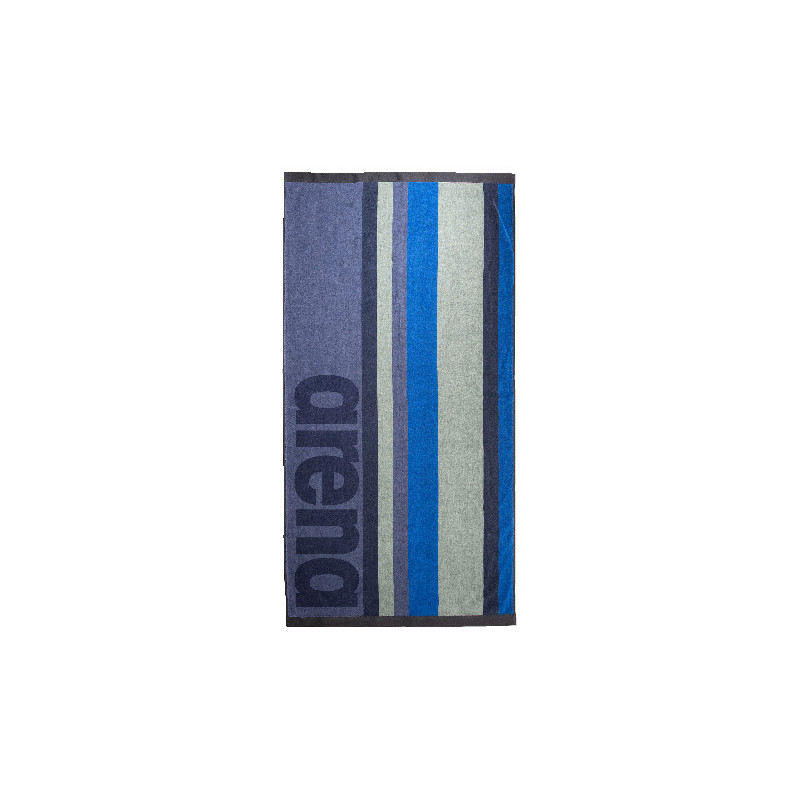 Vente Privée ARENA Mai 2025 - BEACH TOWEL MULTISTRIPES GREY_BLUE | Les4Nages Vente Privée ARENA Mai 2025 - BEACH TOWEL MULTISTRIPES GREY_BLUE | Les4Nages