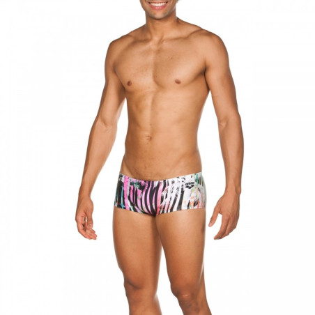 Vente Privée Arena Mai 2025 - M ARENA ONE RIVIERA LOW WAIST SHORT - BLACK-MULTI | Les4Nages