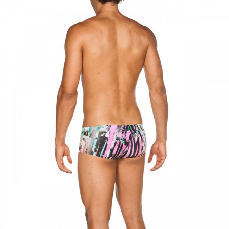 Vente Privée Arena Mai 2025 - M ARENA ONE RIVIERA LOW WAIST SHORT - BLACK-MULTI | Les4Nages