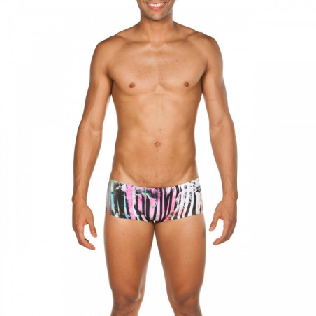 Vente Privée Arena Mai 2025 - M ARENA ONE RIVIERA LOW WAIST SHORT - BLACK-MULTI | Les4Nages