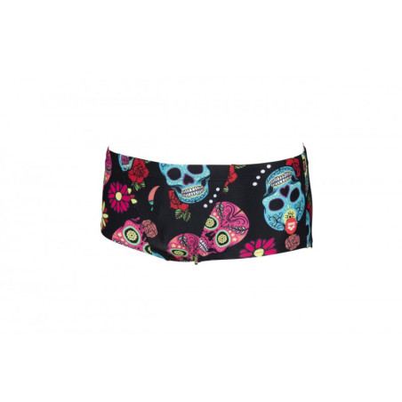 Vente Privée Arena Mai 2025 - M CRAZY SKULLS CARNIVAL LOW WAIST SHORT - BLACK MULTI | Les4Nages