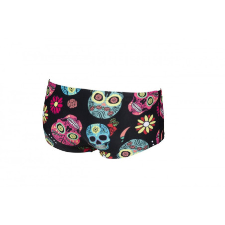 Vente Privée Arena Mai 2025 - M CRAZY SKULLS CARNIVAL LOW WAIST SHORT - BLACK MULTI | Les4Nages