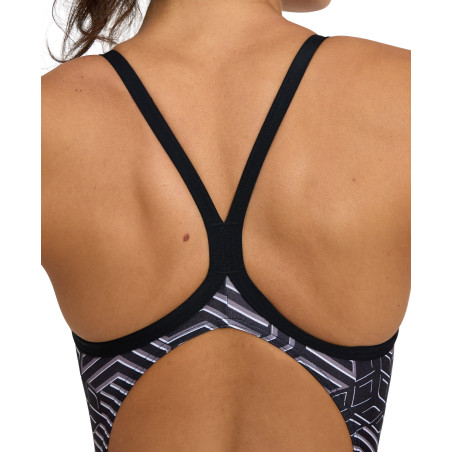 Vente Privée Arena Mai 2025 - WOMEN'S ARENA KIKKO PRO SWIMSUIT LIGHTDR BLACK-BLACK MULTI | Les4Nages