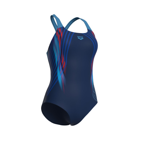 Vente Privée Arena Mai 2025 - WOMEN'S ARENA UNDERWATER SWIMSUIT SWIM P NAVY MULTI-NAVY-TURQUOISE | Les4Nages