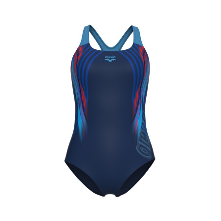Vente Privée Arena Mai 2025 - WOMEN'S ARENA UNDERWATER SWIMSUIT SWIM P NAVY MULTI-NAVY-TURQUOISE | Les4Nages