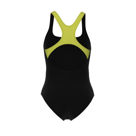 Vente Privée Arena Mai 2025 - WOMEN'S ARENA MY CRYSTAL SWIMSUIT CONTRO BLACK-SOFT GREEN | Les4Nages