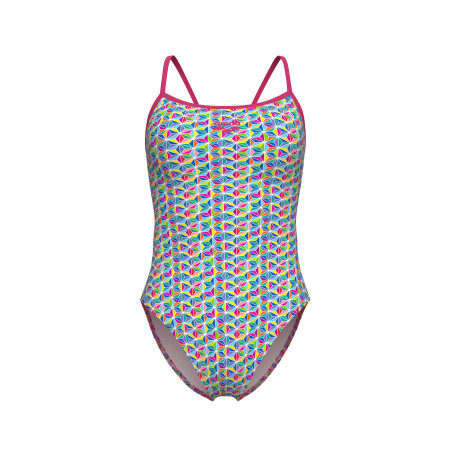 Vente Privée Arena Mai 2025 - WOMEN'S ARENA STARFISH SWIMSUIT LACE BAC FREAK ROSE-WHITE MULTI | Les4Nages