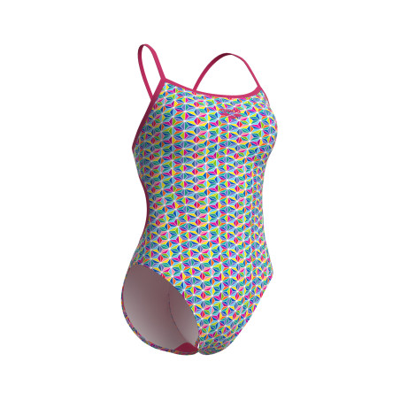 Vente Privée Arena Mai 2025 - WOMEN'S ARENA STARFISH SWIMSUIT LACE BAC FREAK ROSE-WHITE MULTI | Les4Nages