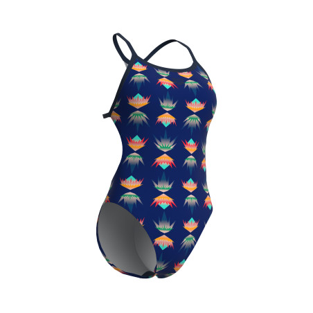 Vente Privée Arena Mai 2025 - WOMEN'S ARENA DESERT VIBES SWIMSUIT BOOS NAVY-NAVY MULTI | Les4Nages