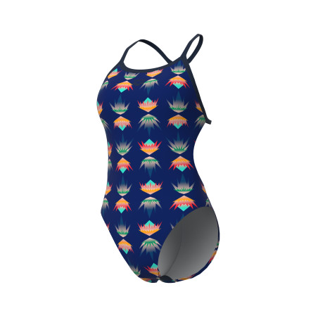 Vente Privée Arena Mai 2025 - WOMEN'S ARENA DESERT VIBES SWIMSUIT BOOS NAVY-NAVY MULTI | Les4Nages