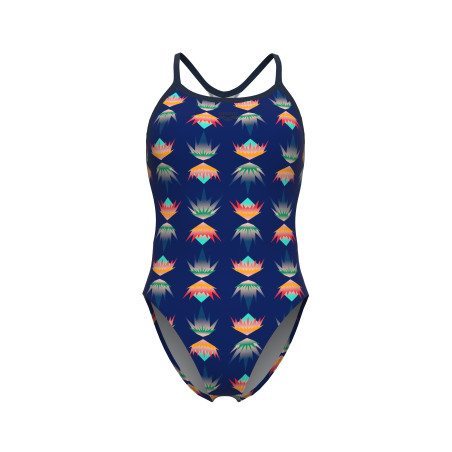 Vente Privée Arena Mai 2025 - WOMEN'S ARENA DESERT VIBES SWIMSUIT BOOS NAVY-NAVY MULTI | Les4Nages
