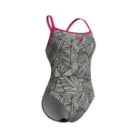 Vente Privée Arena Mai 2025 - WOMEN'S ARENA OVERVIEW SWIMSUIT CHALLENG FREAK ROSE-WHITE MULTI | Les4Nages