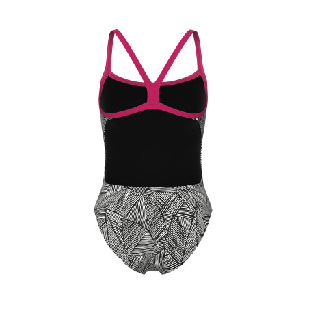Vente Privée Arena Mai 2025 - WOMEN'S ARENA OVERVIEW SWIMSUIT CHALLENG FREAK ROSE-WHITE MULTI | Les4Nages