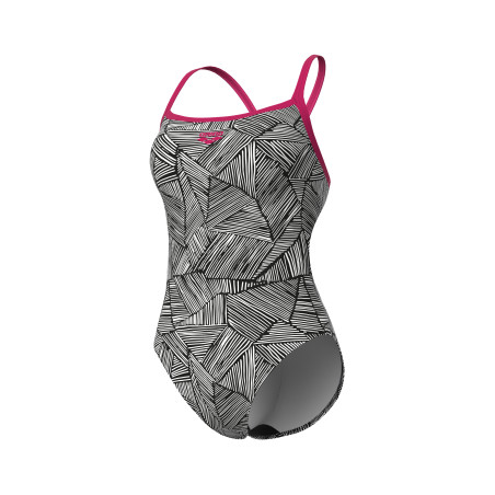 Vente Privée Arena Mai 2025 - WOMEN'S ARENA OVERVIEW SWIMSUIT CHALLENG FREAK ROSE-WHITE MULTI | Les4Nages