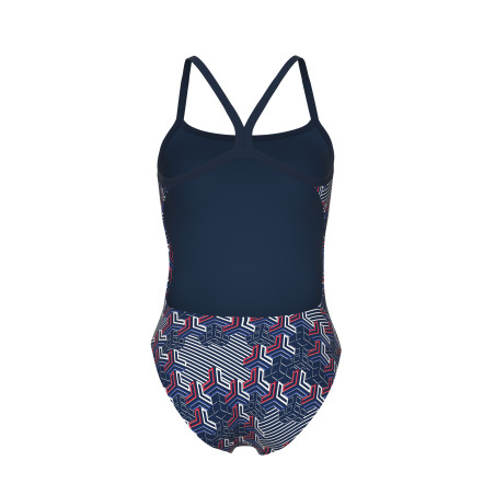 Vente Privée Arena Mai 2025 - WOMEN'S ARENA KIKKO PRO SWIMSUIT CHALLEN NAVY-TEAM REDWHITEBLUE | Les4Nages