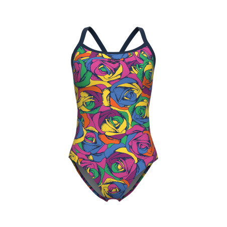 Vente Privée Arena Mai 2025 - WOMEN'S ARENA ROSE PARADE SWIMSUIT LIGHT FREAK ROSE MULTI-NAVY | Les4Nages