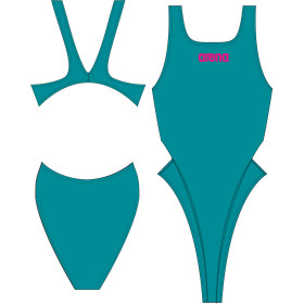 Vente Privée Arena Mai 2025 - W SOLID SWIM TECH HIGH PERSIAN GREEN-APHRODITE