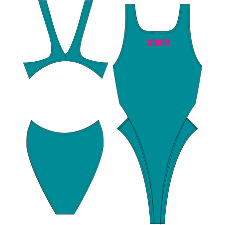 Vente Privée Arena Mai 2025 - W SOLID SWIM TECH HIGH PERSIAN GREEN-APHRODITE | Les4Nages