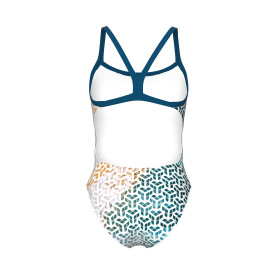 Vente Privée Arena Mai 2025 - WOMEN'S ARENA PLANET WATER SWIMSUIT CHAL BLUE COSMO-WHITE MULTI