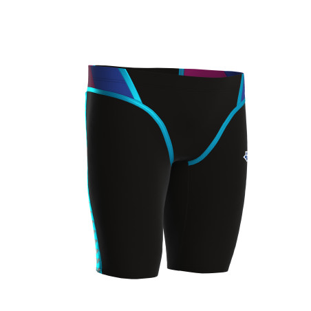 Vente Privée Arena Mai 2025 - MEN'S ARENA ICONS SWIM JAMMER PANEL - BLACK-NEON BLUE-RED FANDAN | Les4Nages