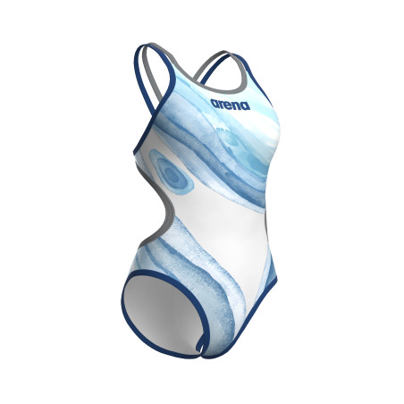 Vente Privée Arena Mai 2025 - WOMEN'S ARENA ONE DREAMS DOUBLE CROSS BA NEON BLUE-SILVER-WHITE MUL | Les4Nages