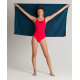 Arena Solid SWIM PRO Fluo Red Neon Blue - Maillot Natation Femme 1 pièce 